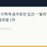 [정오뉴스] 이혁재 음주운전 입건…‘들쥐’는 넷플릭스 글로벌 1위