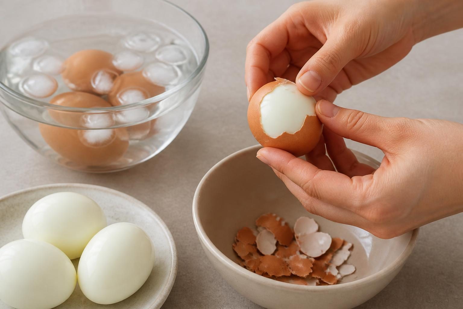 찬물 담그기만으론 부족해…삶은 달걀, 잘 까는 법 따로 있다