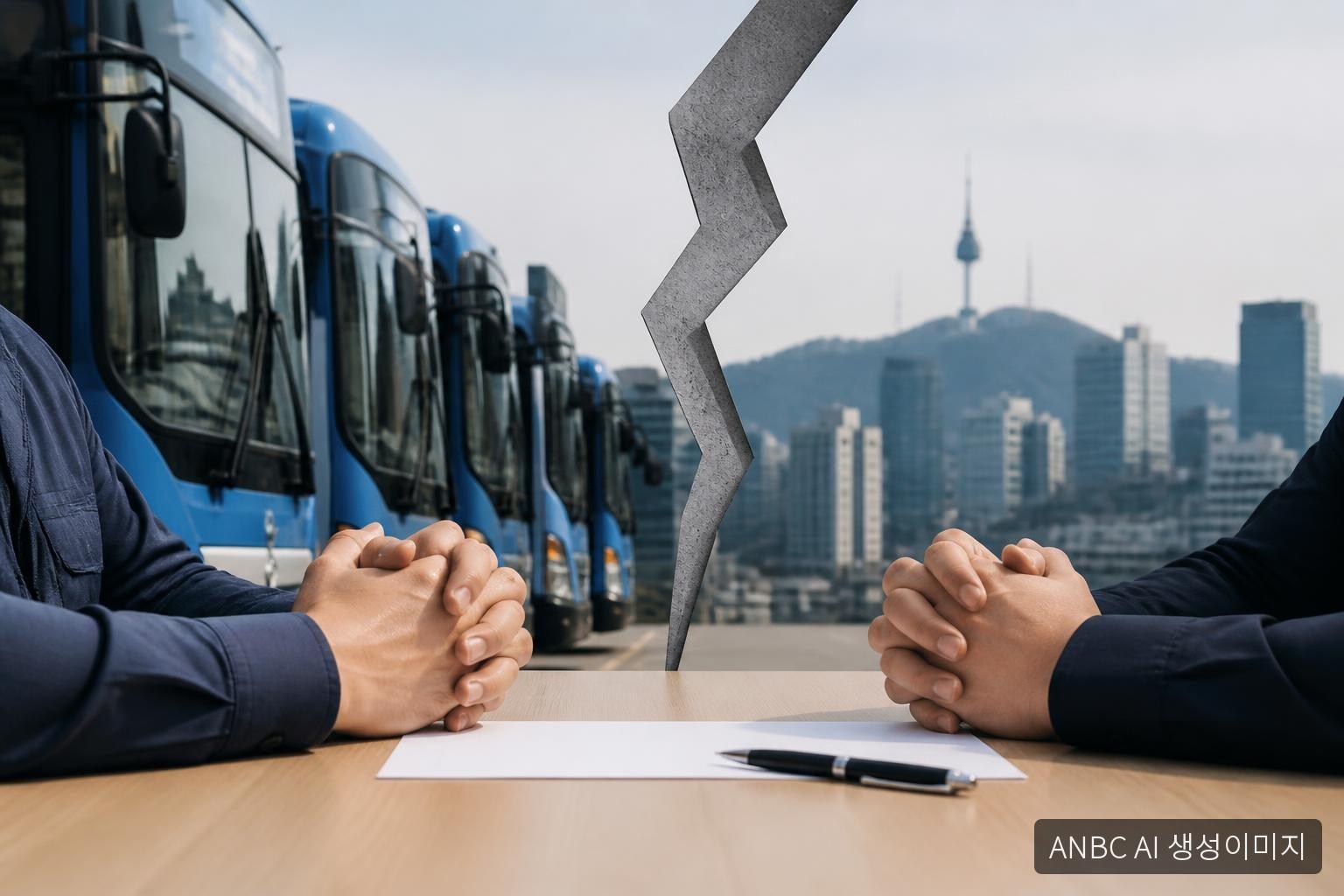 서울 시내버스 노사 2차 조정…결렬 시 16일 첫차부터 파업