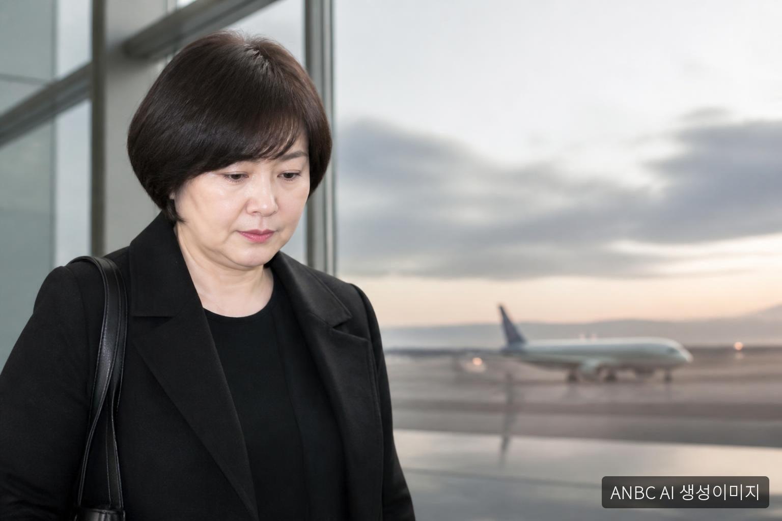 이금희 모친상 급거 귀국