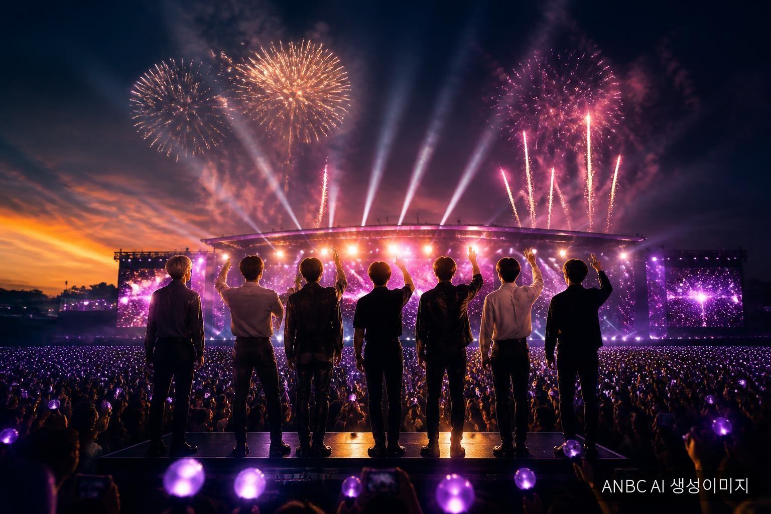 방탄소년단, 美 대형 페스티벌 피날레…'BTS 2.0' 형상화