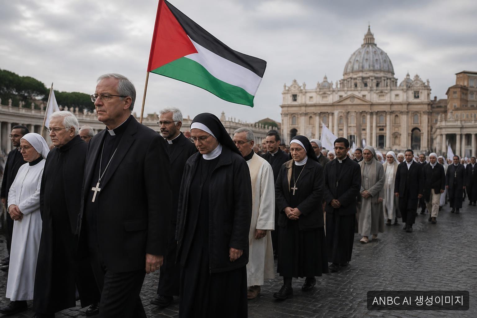 Priests, nuns march to Vatican to demand end to 'genocide' in Gaza