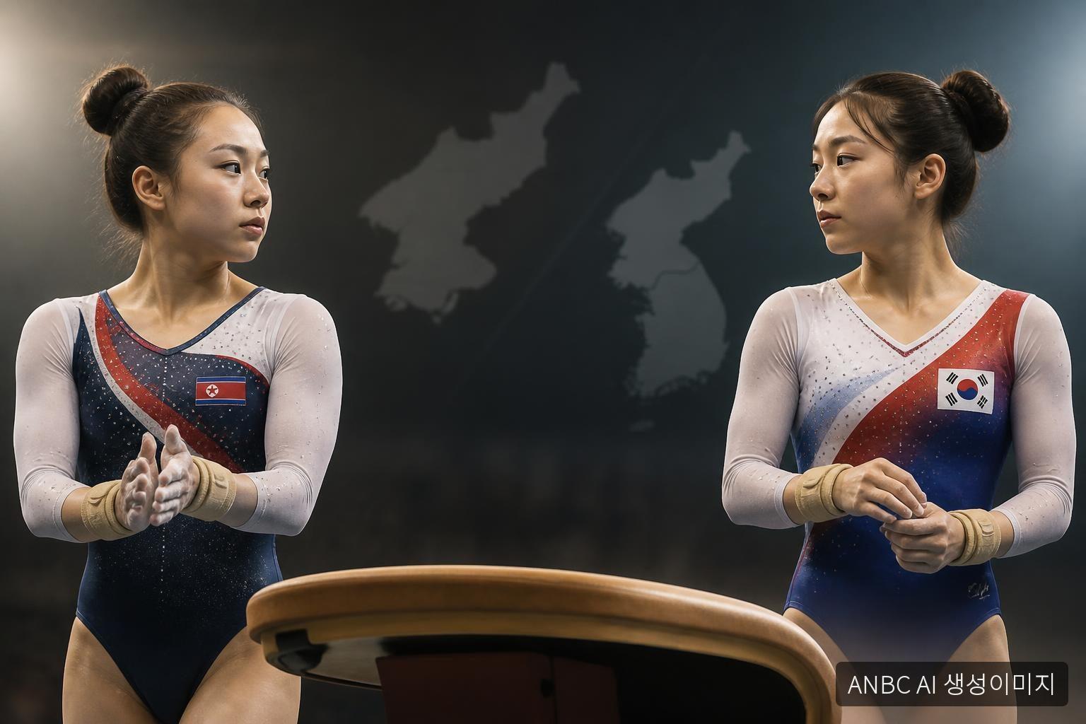 여서정 vs 안창옥, 여자 도마 '남북 대결'…승부 가른 뜻밖의 장면