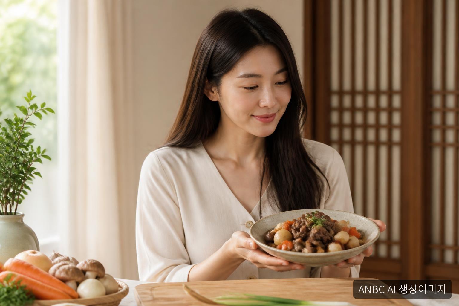 오윤아, 추석 갈비찜도 다이어트식으로…"설탕은 절대 안 써"