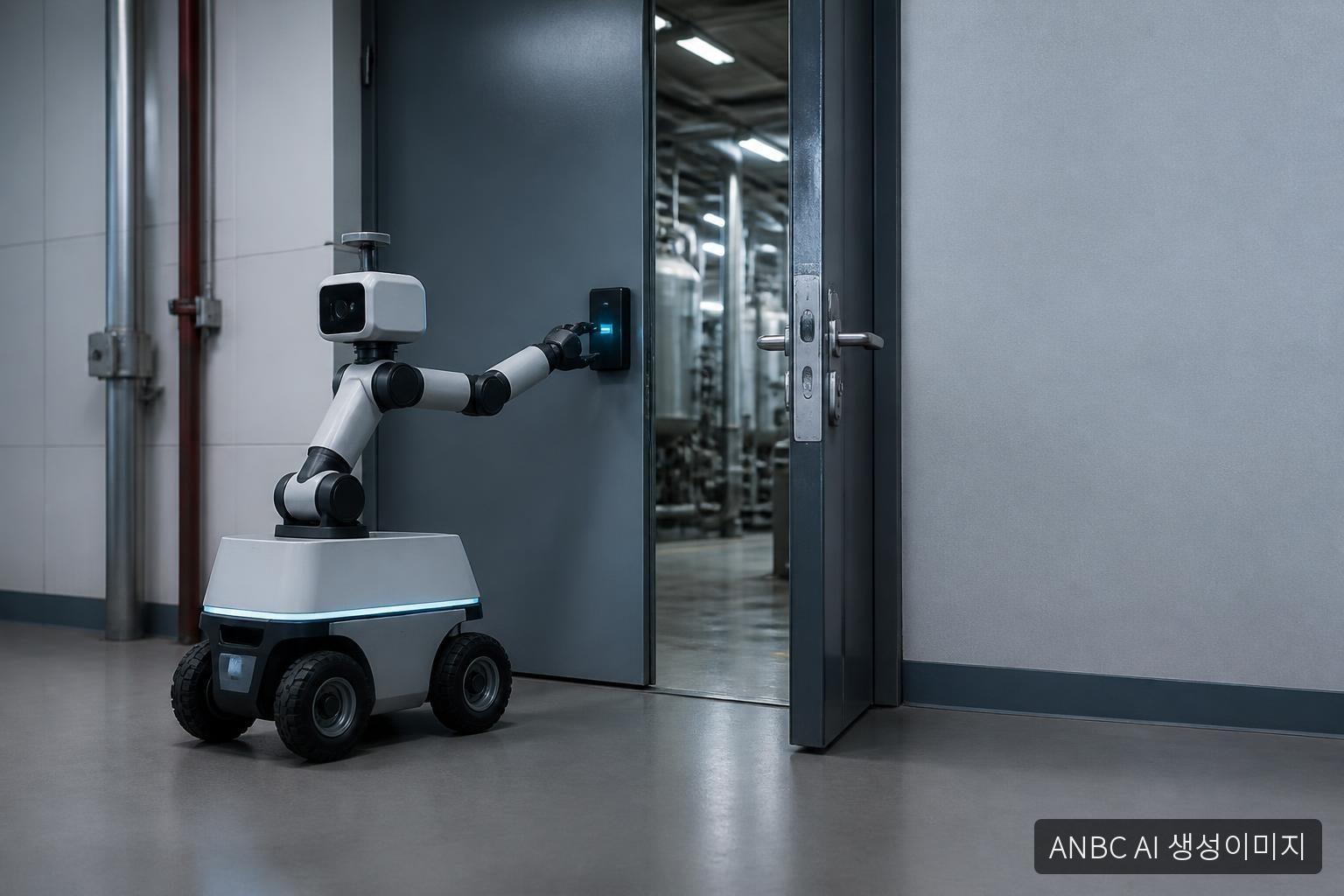 Industrial inspection robots can now automatically open doors and authenticate themselves
