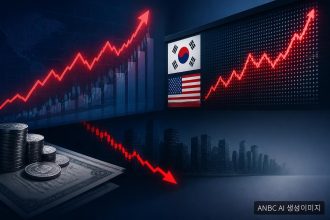 고금리 충격에 원화·증시 동반 약세…안전자산으로 이동하는 자금