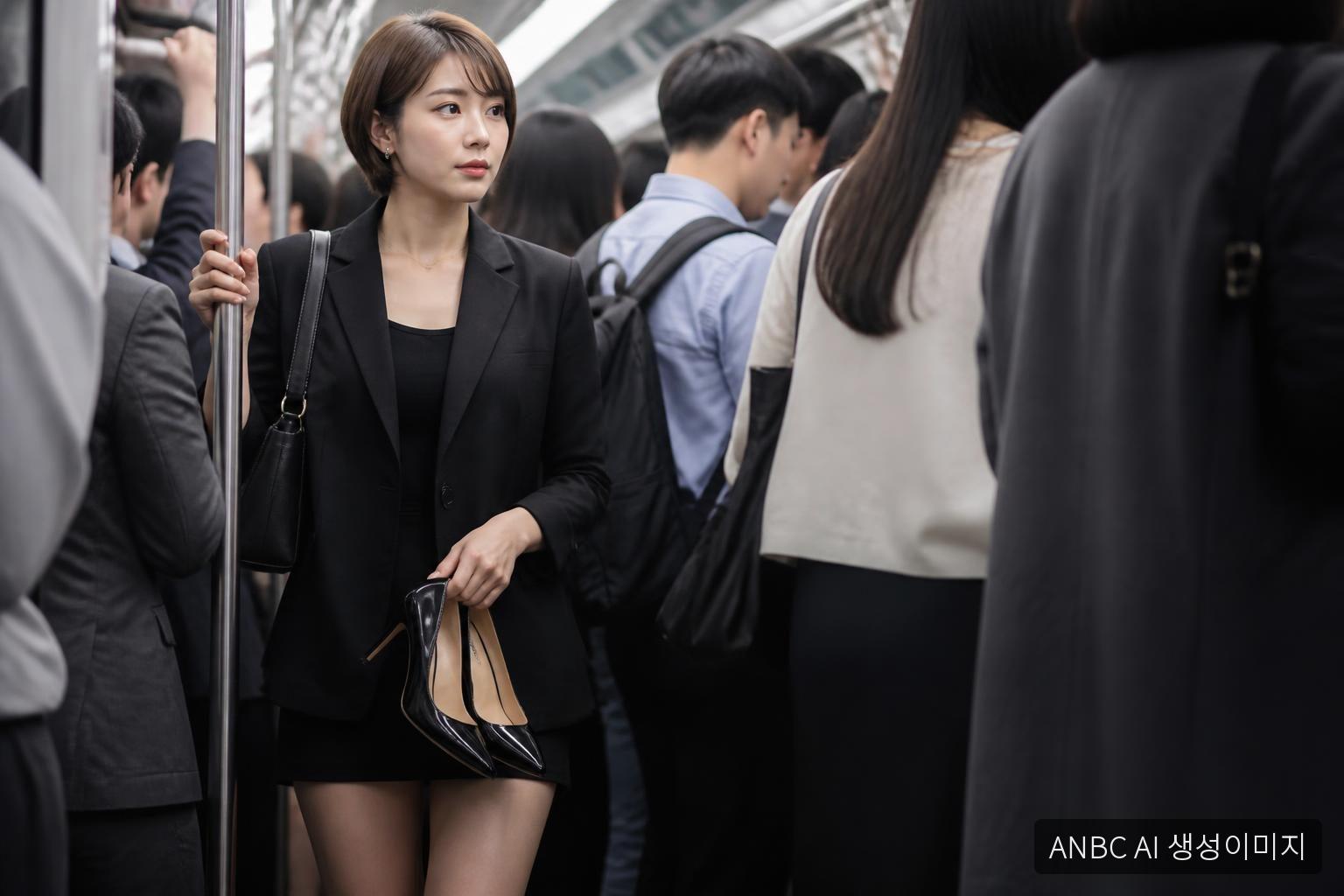 "지하철 난생처음" 서인영, 15㎝ 킬힐 신고 퇴근길 '지옥철' 탔다