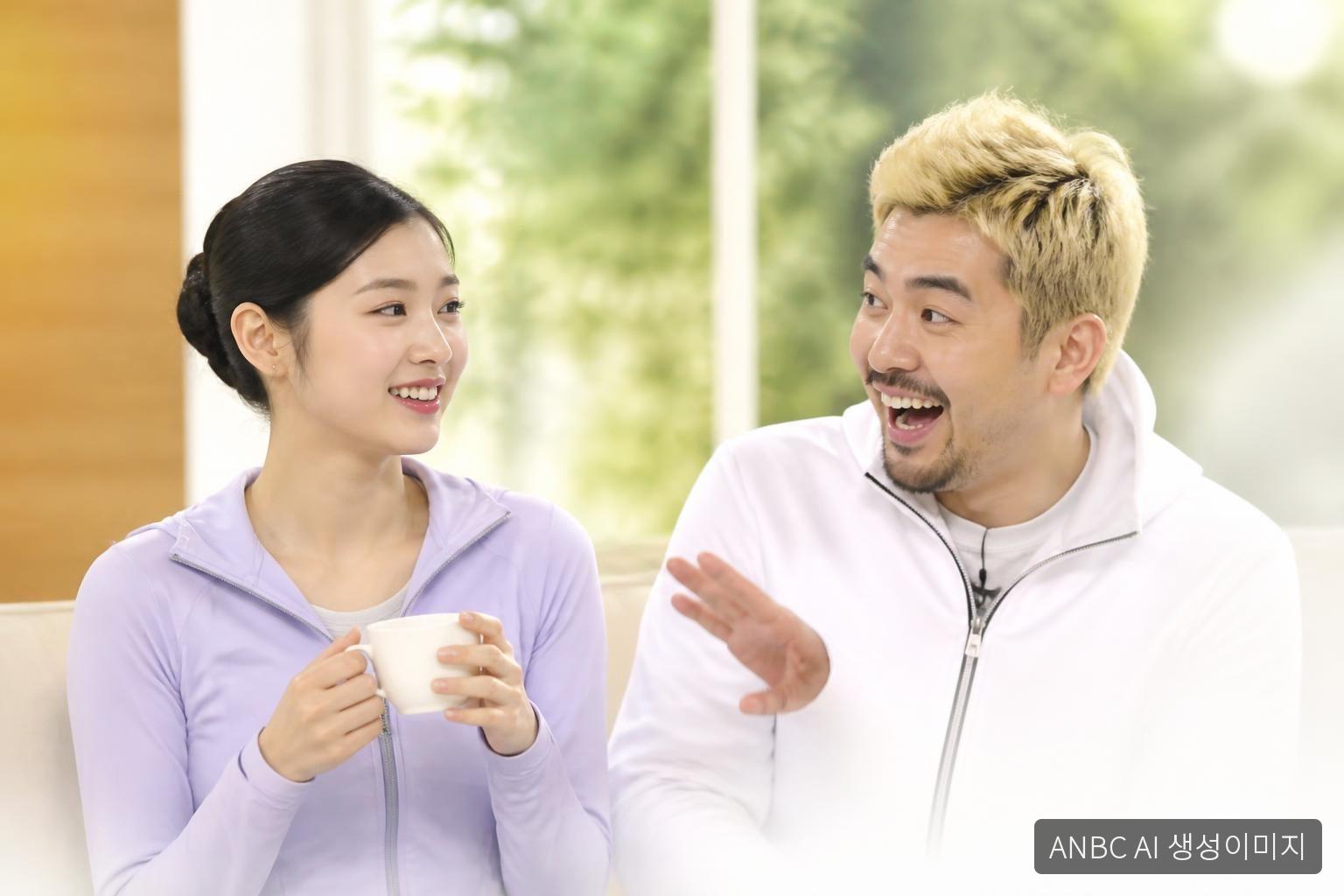 [사진]김연아-노홍철,'아침에도 즐거워요'