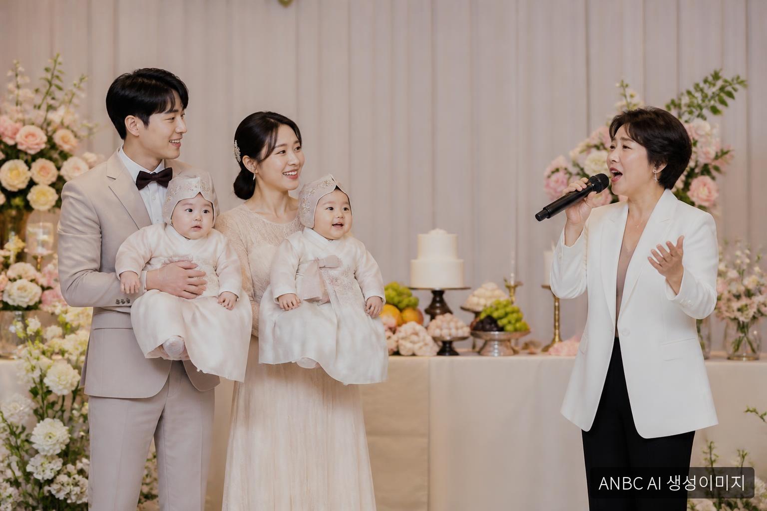 임라라♥손민수, 쌍둥이 돌잔치 역대급 규모네..조혜련 축가→초호화 하객 총출동