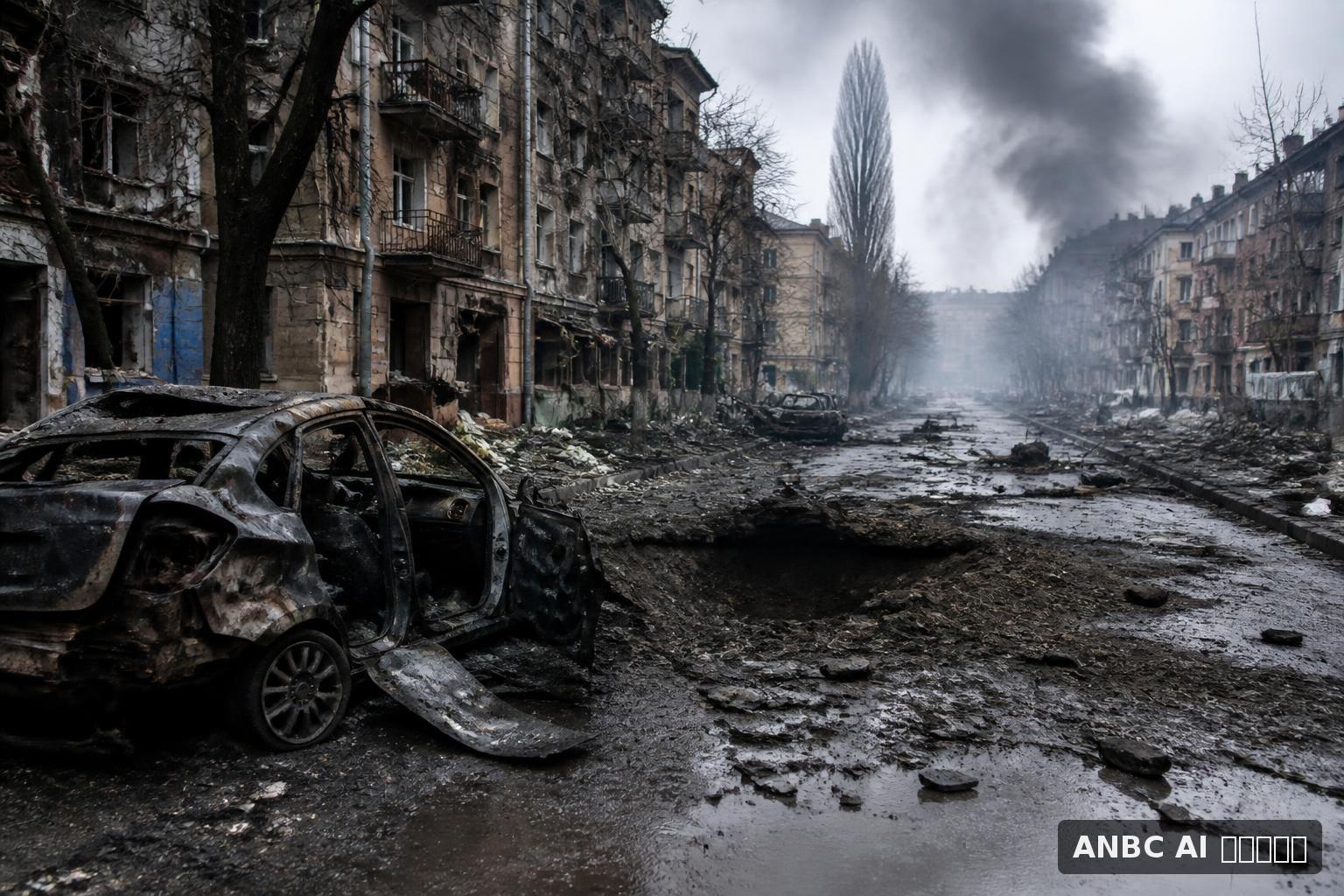 Russian bomb kills 12 in street in east Ukraine stronghold