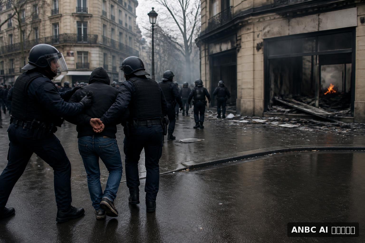 Paris police report 855 arrests after violent clashes and looting during protests