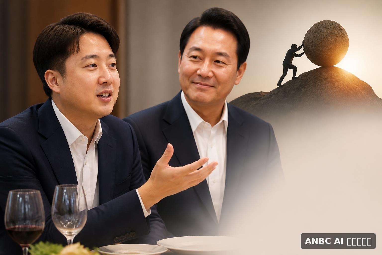 [단독] 오세훈-국힘 의원 연쇄 만찬서…이준석, 吳 삼행시 띄웠다 “오뚝이처럼, 세파를 이겨내니, 훈풍이로다”